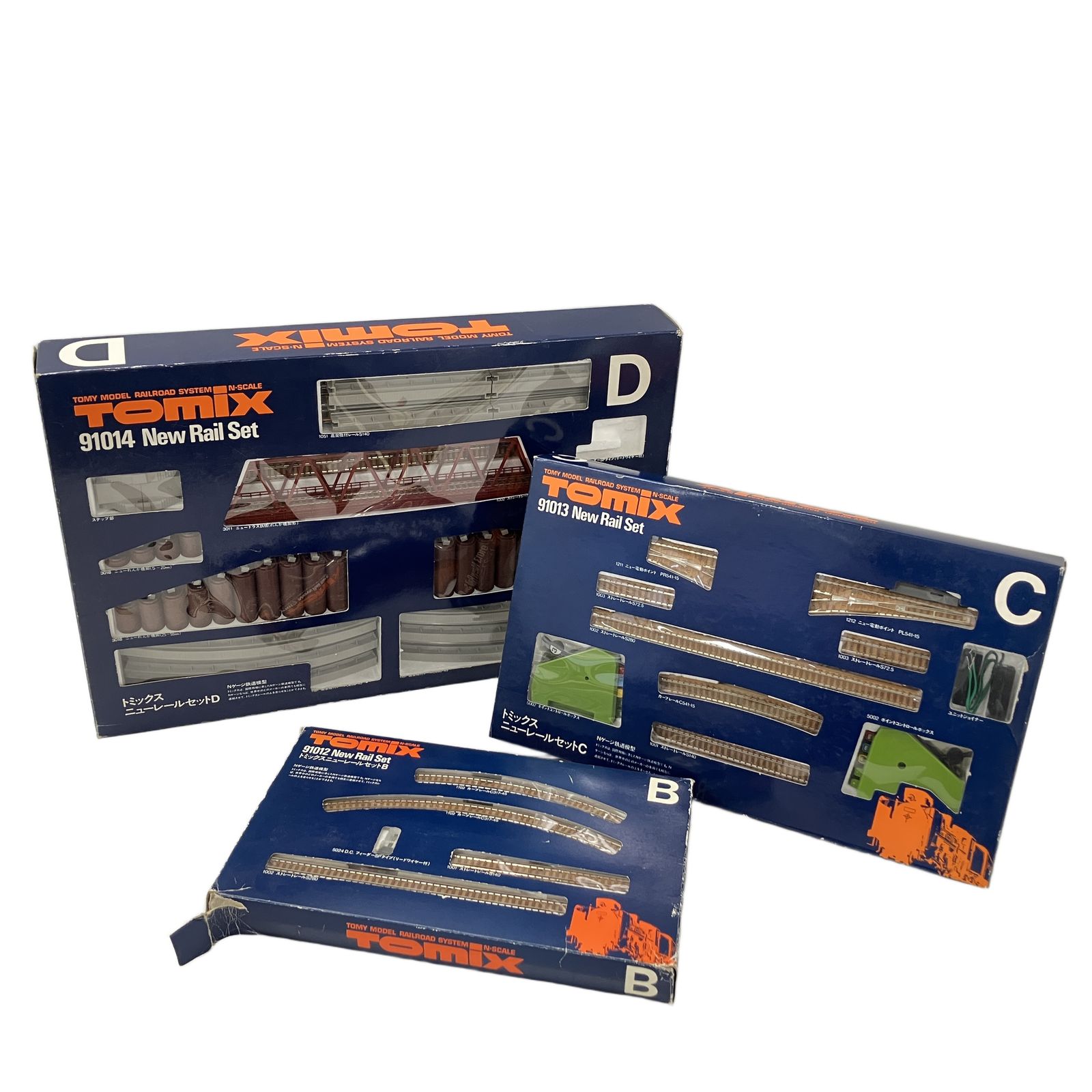 TOMIX 9102 B 91013 C 91014 D レール 3点セット トミックス 鉄道模型 線路 ホビー