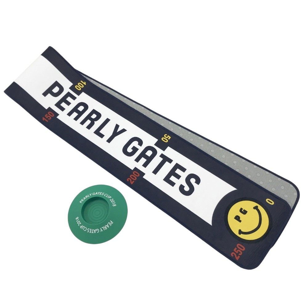 PEARLY GATES パーリーゲイツ CUP 2018 パターマット ニコちゃん ネイビー系 ゴルフウェア ストスト