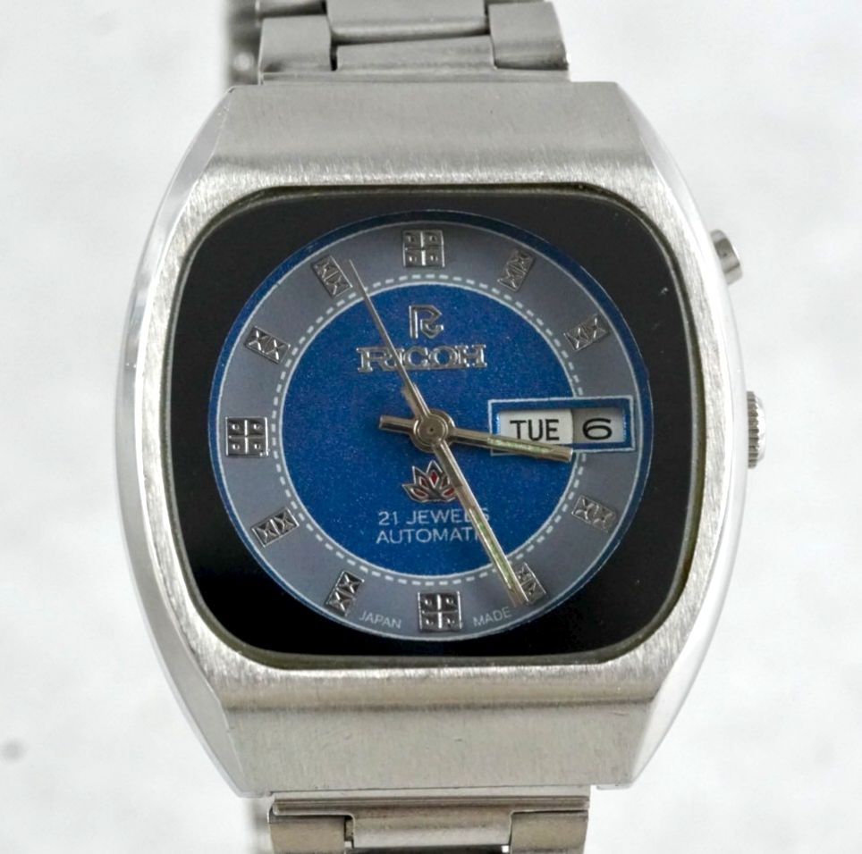 RICOH リコー Automatic 自動巻き 21石 21Jewels Vintage Watch