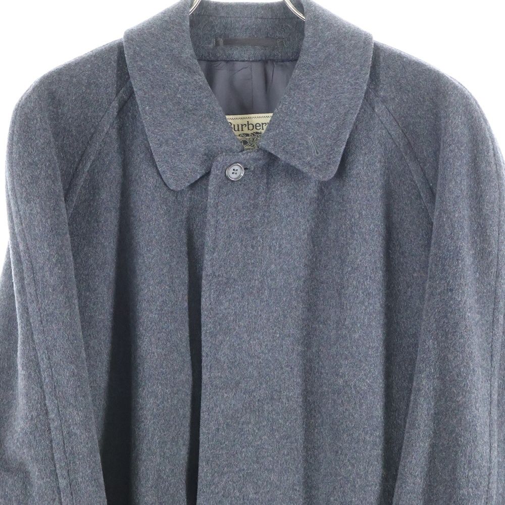 BURBERRY (バーバリー) 90S カシミア ステンカラーコート グレー