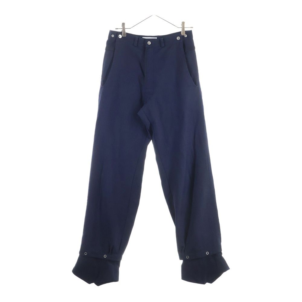 KIKO KOSTADINOV キココスタディノフ ウール スナップボタン レイヤードデザイン スラックスパンツ ネイビー
