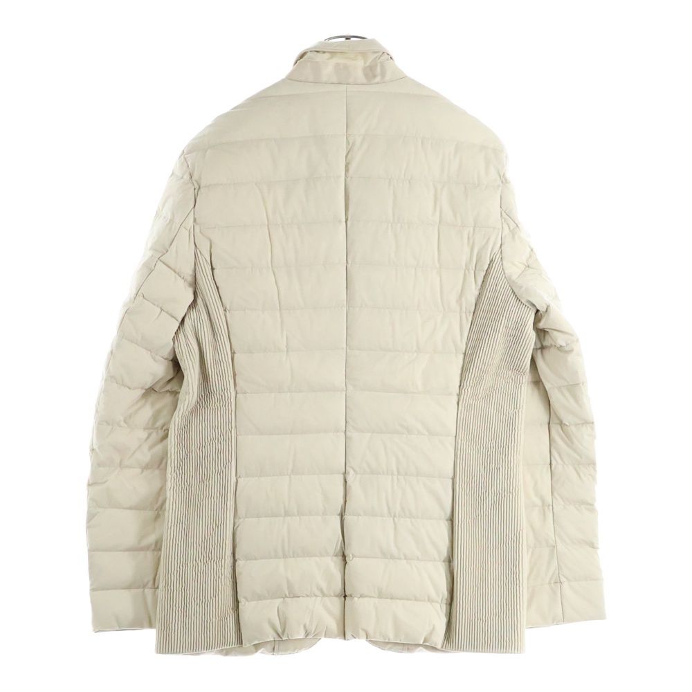 1 PIU UGUALE 3 ウノピゥウノウグァーレトレ 4 WAY RIB ZIP JKT DOWN フォーウェイ リブ ジップアップダウンジャケット アイボリー MRB 685 NYU 105