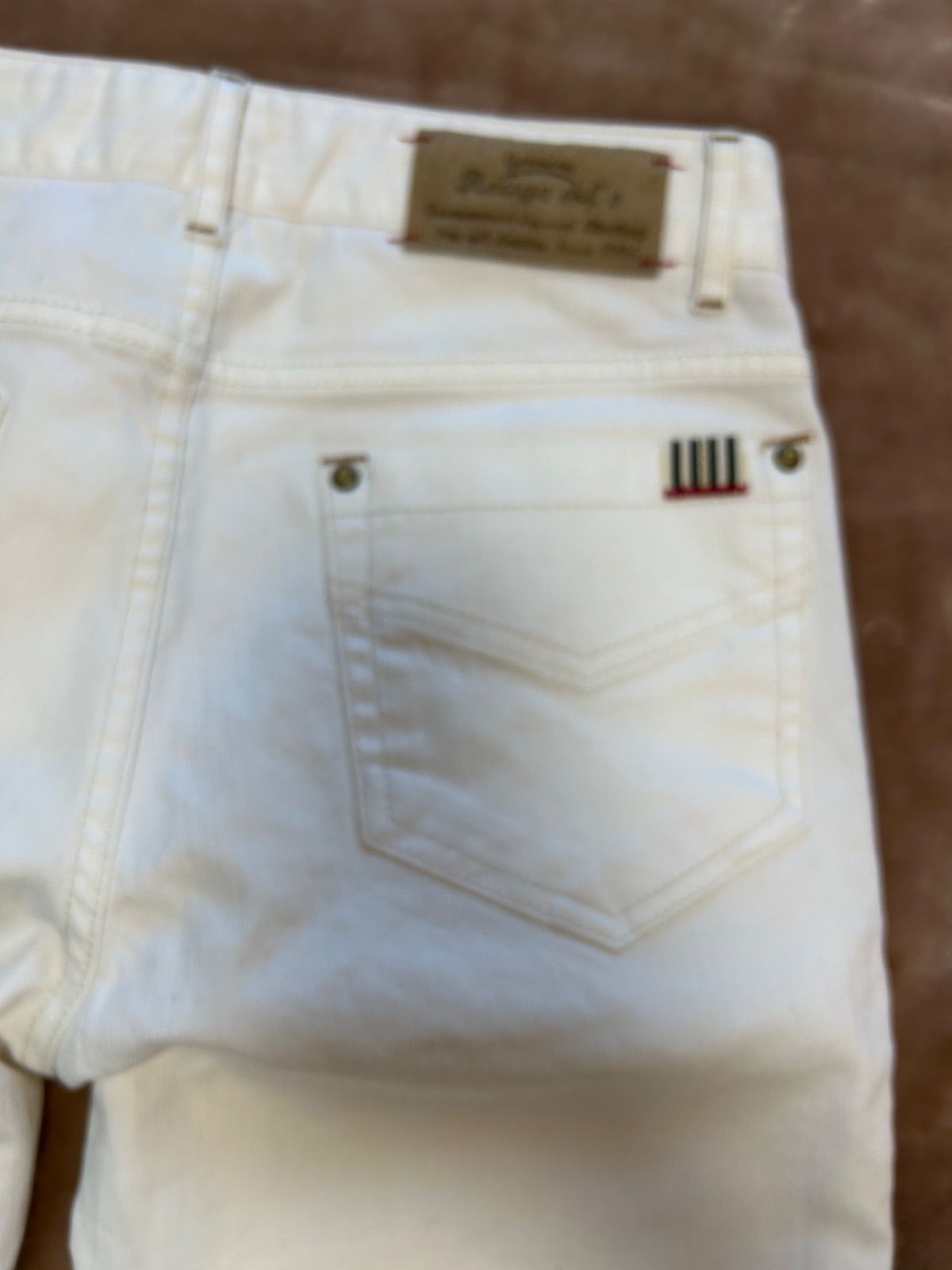 500円レディースジーンズホワイトデニム