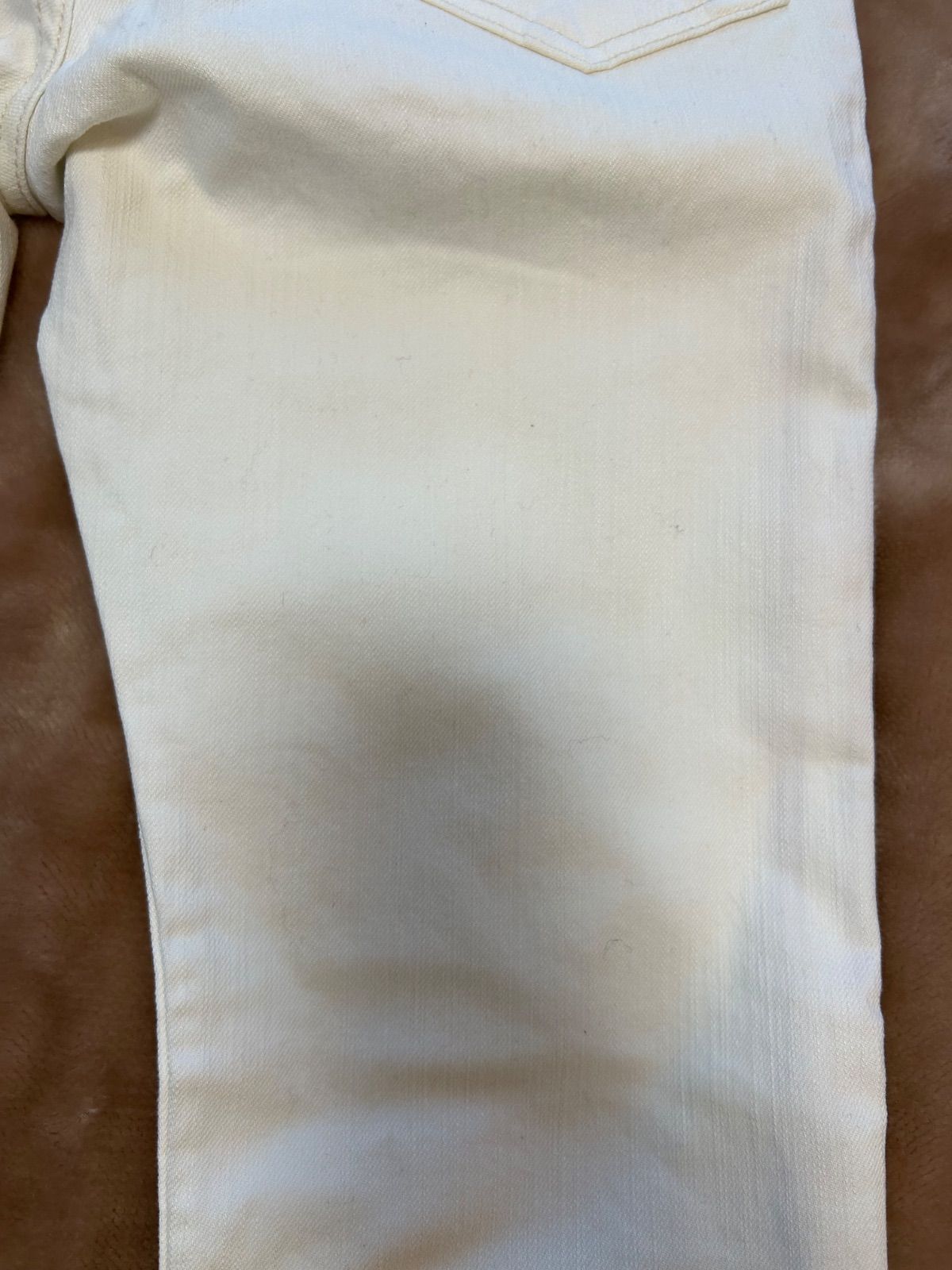 500円レディースジーンズホワイトデニム