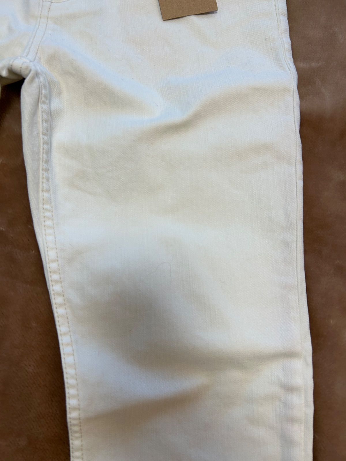 500円レディースジーンズホワイトデニム