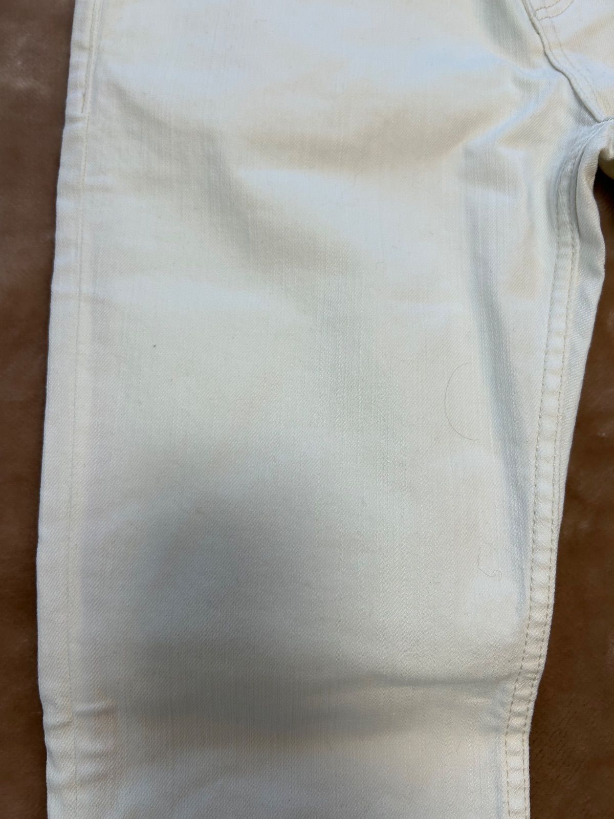  定価16 500円レディースジーンズホワイトデニム ストレートデニム デニム ジーンズ