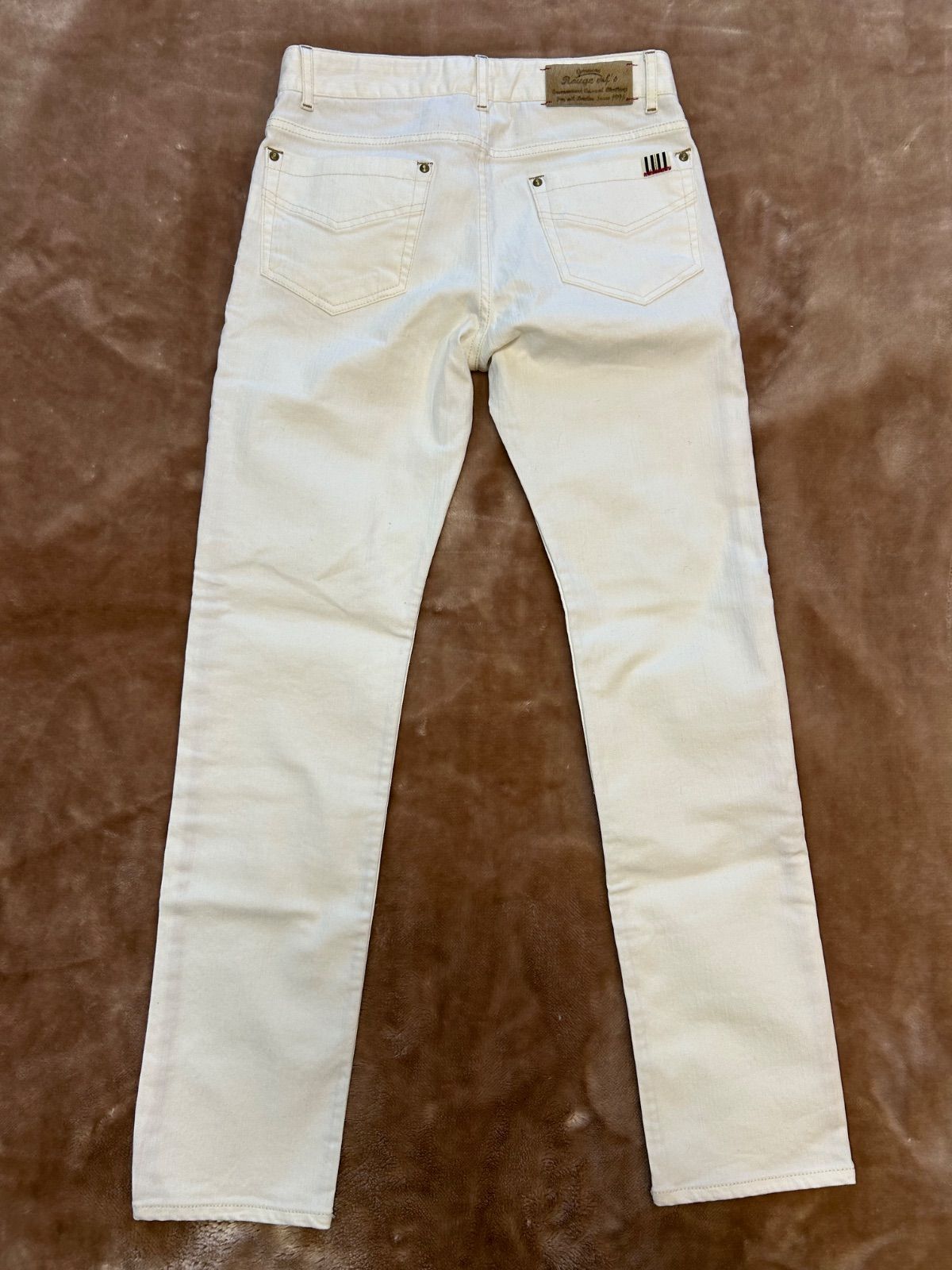 500円レディースジーンズホワイトデニム