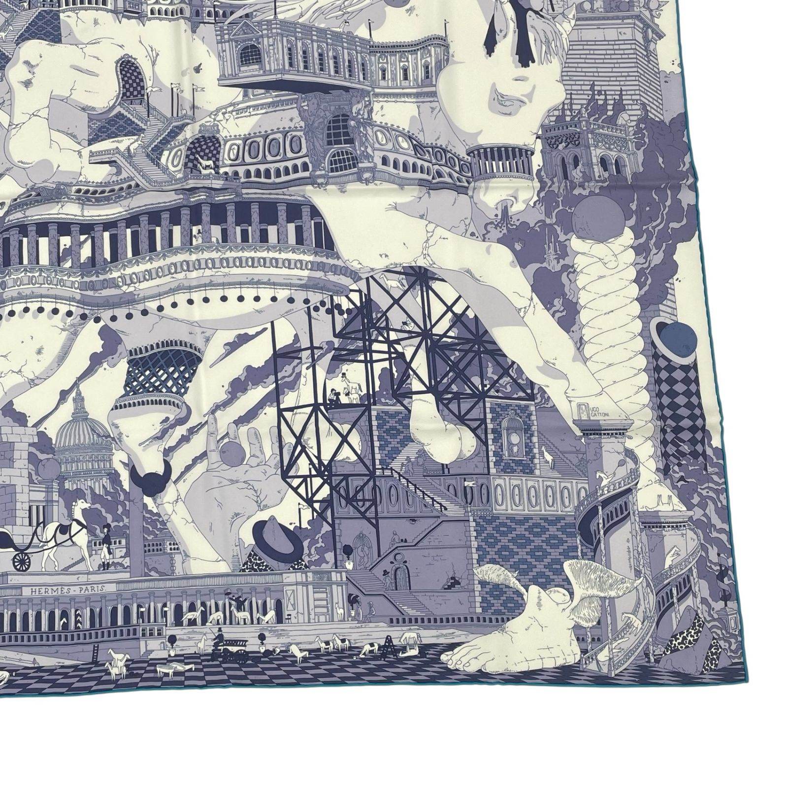 レア 希少 未使用品 HERMES エルメス カレ90 スカーフ シルク 