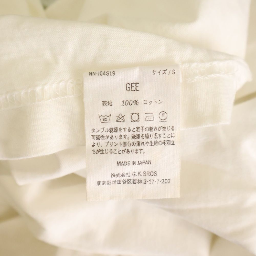 NICENESS (ナイスネス) フロントロゴプリント クルーネック半袖Tシャツ