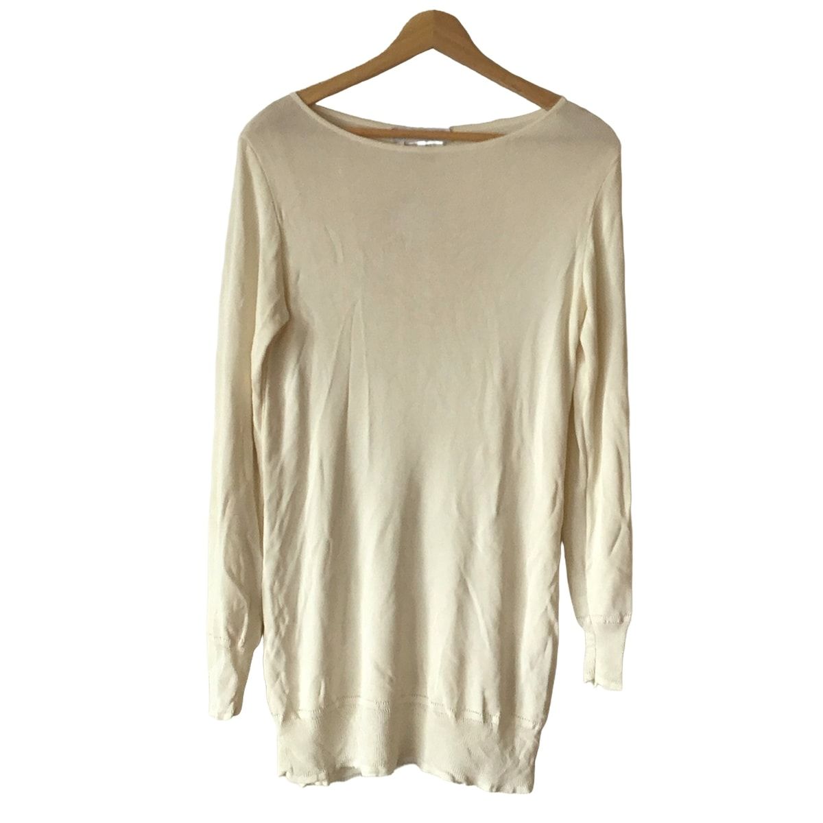 Max Mara マックスマーラ チュニック サイズM レディース - アイボリー クルーネック 長袖 ニット