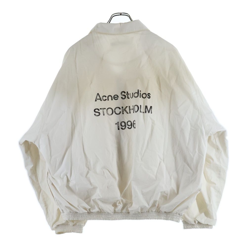 Acne Studios アクネ ストゥディオズ Logo Zipper Jacket FN-MN- ロゴジップアップジャケット ホワイト