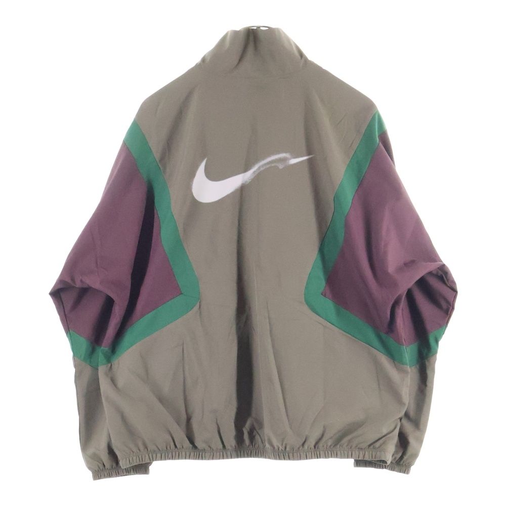Nike ナイロンジャケット XL ブラウン/グリーン NIKE (ナイキ) DRY FIT HV4886-004 ドライフィット ナイロン ジップ