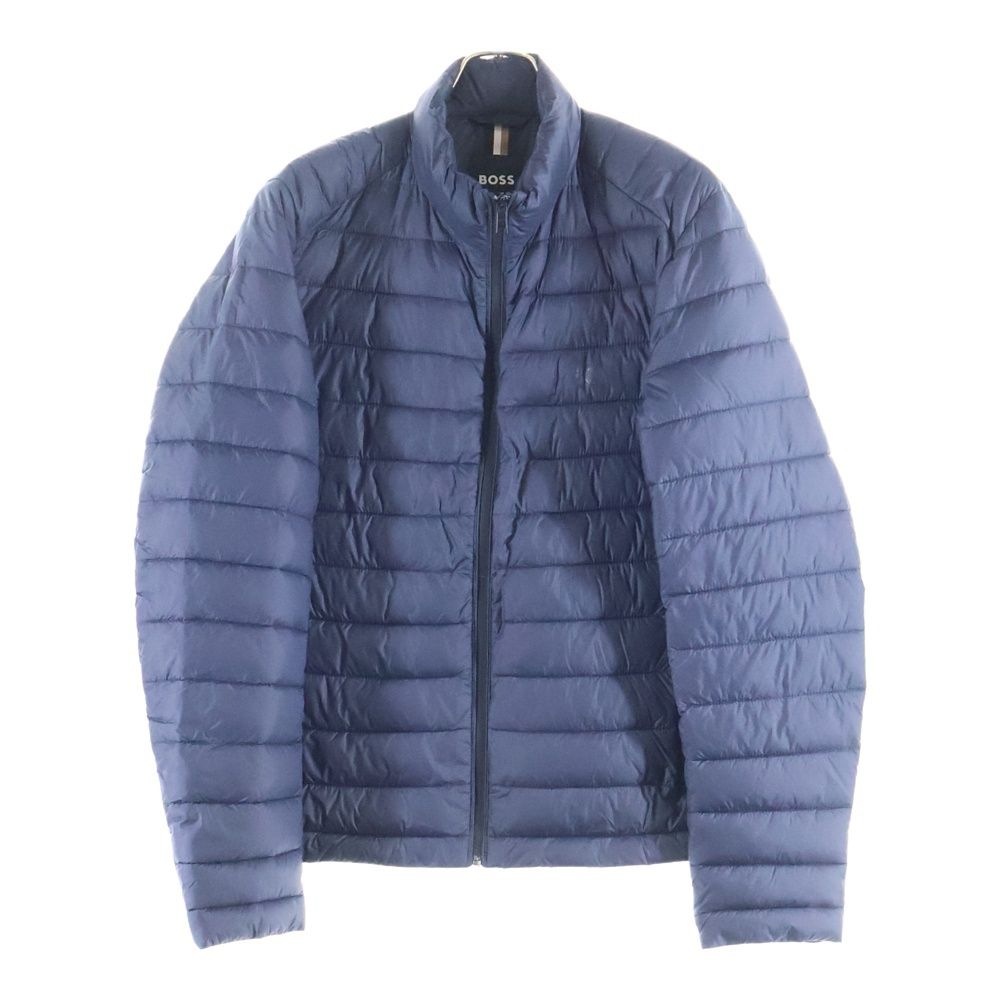 HUGO BOSS ヒューゴボス ロゴプリント 中綿ジャケット ジップアップジャケット ネイビー