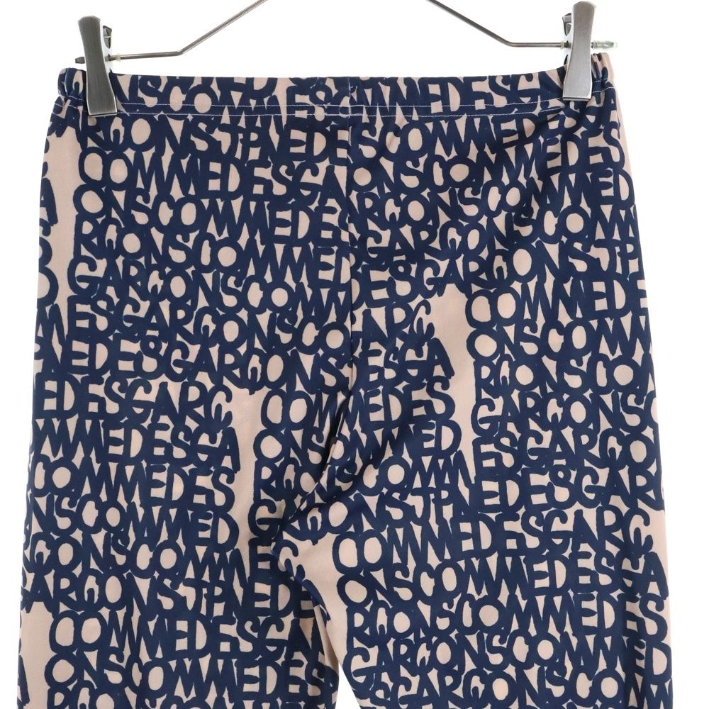 COMME des GARCONS コムデギャルソン 19 SS baanai 総柄 ストレッチ ロゴ スパッツ ベージュ ネイビー レディース GC-T 031 その他 パンツ