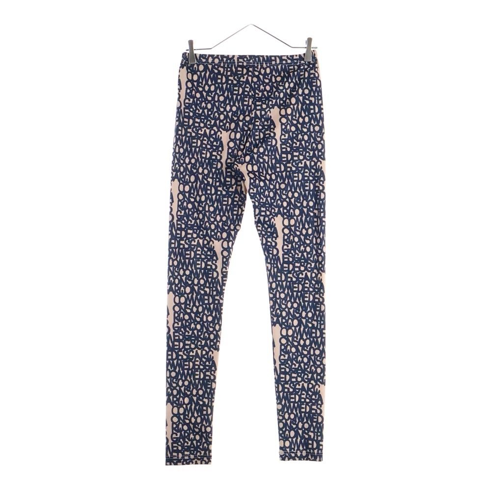 COMME des GARCONS コムデギャルソン 19 SS baanai 総柄 ストレッチ ロゴ スパッツ ベージュ ネイビー レディース GC-T 031