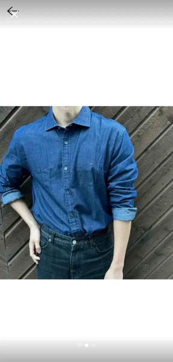 トミーヒルフィガー デニム シャツ XL 110