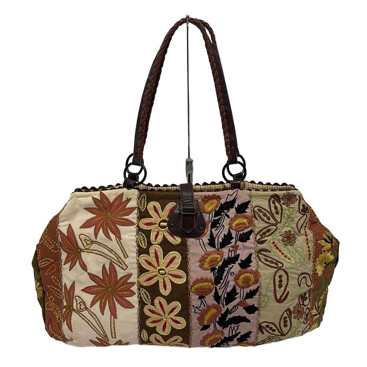 JAMIN PUECH(ジャマンピエッシェ) トートバッグ - アイボリー×ダーク