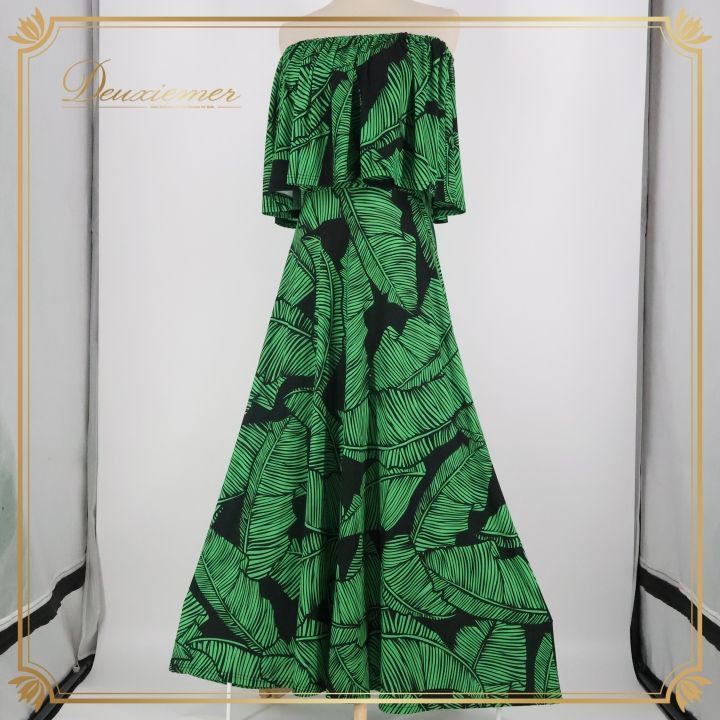 フラダンス 衣装 ワンピース ドレス アロハスタンダード ブラック系