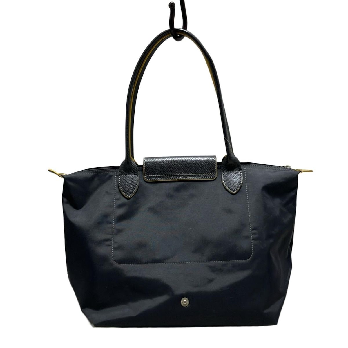 LONGCHAMP(ロンシャン) ショルダーバッグ ル・プリアージュクラブ ダークグレー×イエロー 折りたたみ ナイロン×レザー 61nn4ndGt5L.jpg