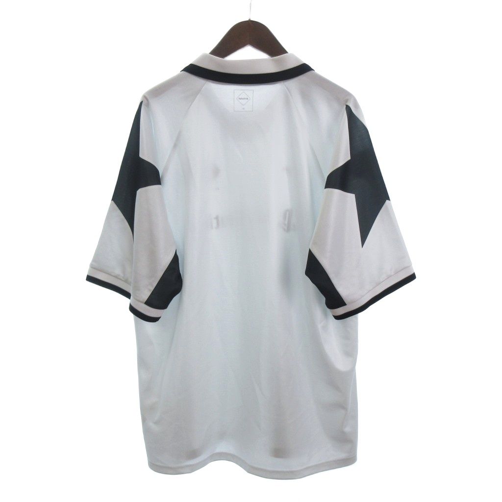 エフシー ルブリストル F.C.Real Bristol FCRB 24 AW STAR S|S GAME SHIRT ポロシャツ カットソー 半袖 FCRB-242008 ワッペン ロゴ ライトグレー XL