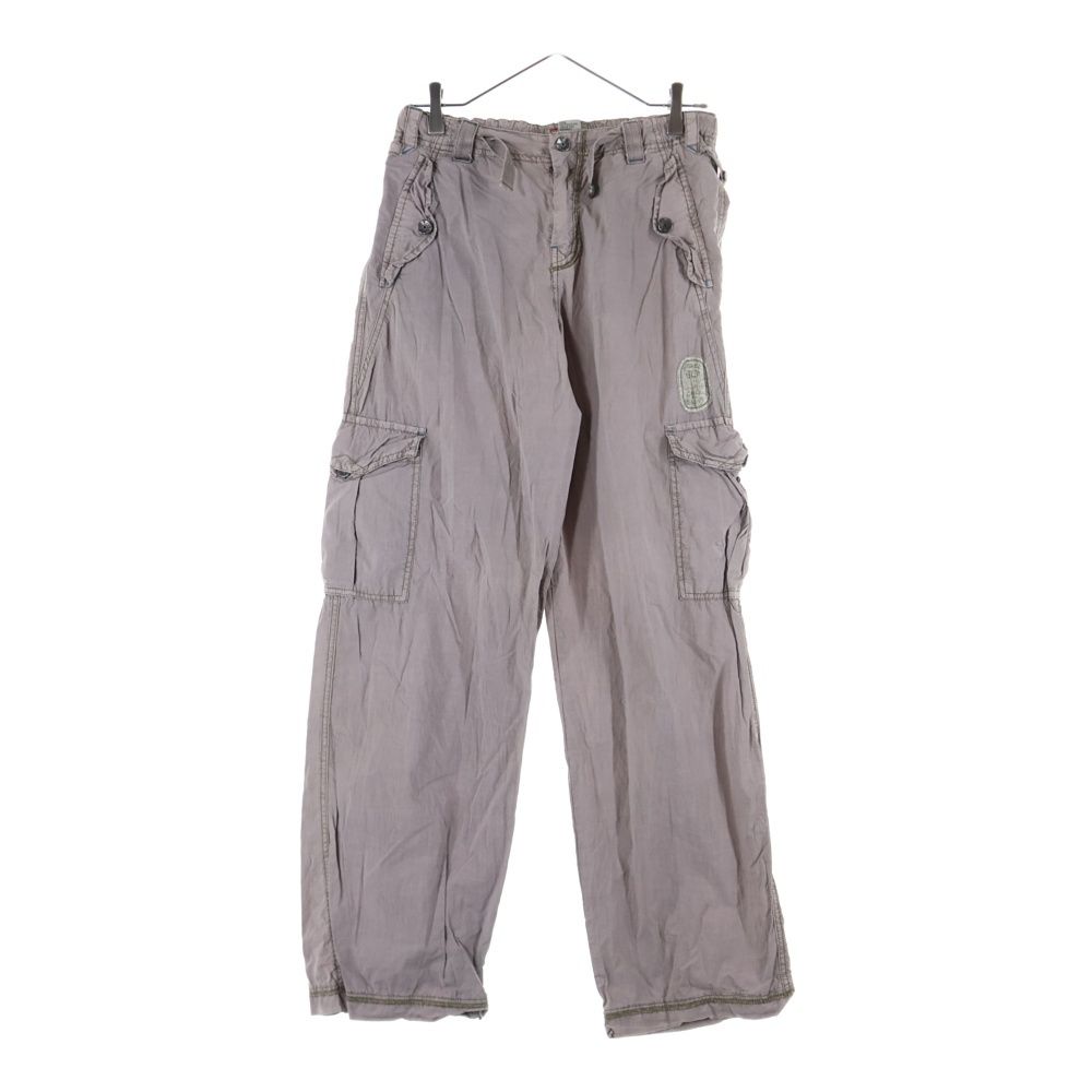 DIESEL ディーゼル フロントロゴ カーゴパンツ グレー レディース