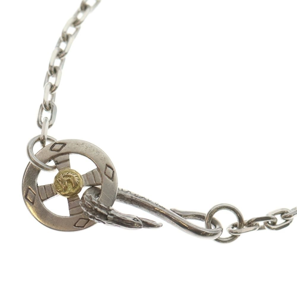 TADY - KING タディアンドキング イーグルフック-レギュラーホイール GPウルフ 太角チェーン ネックレス シルバー ゴールド 60 cm