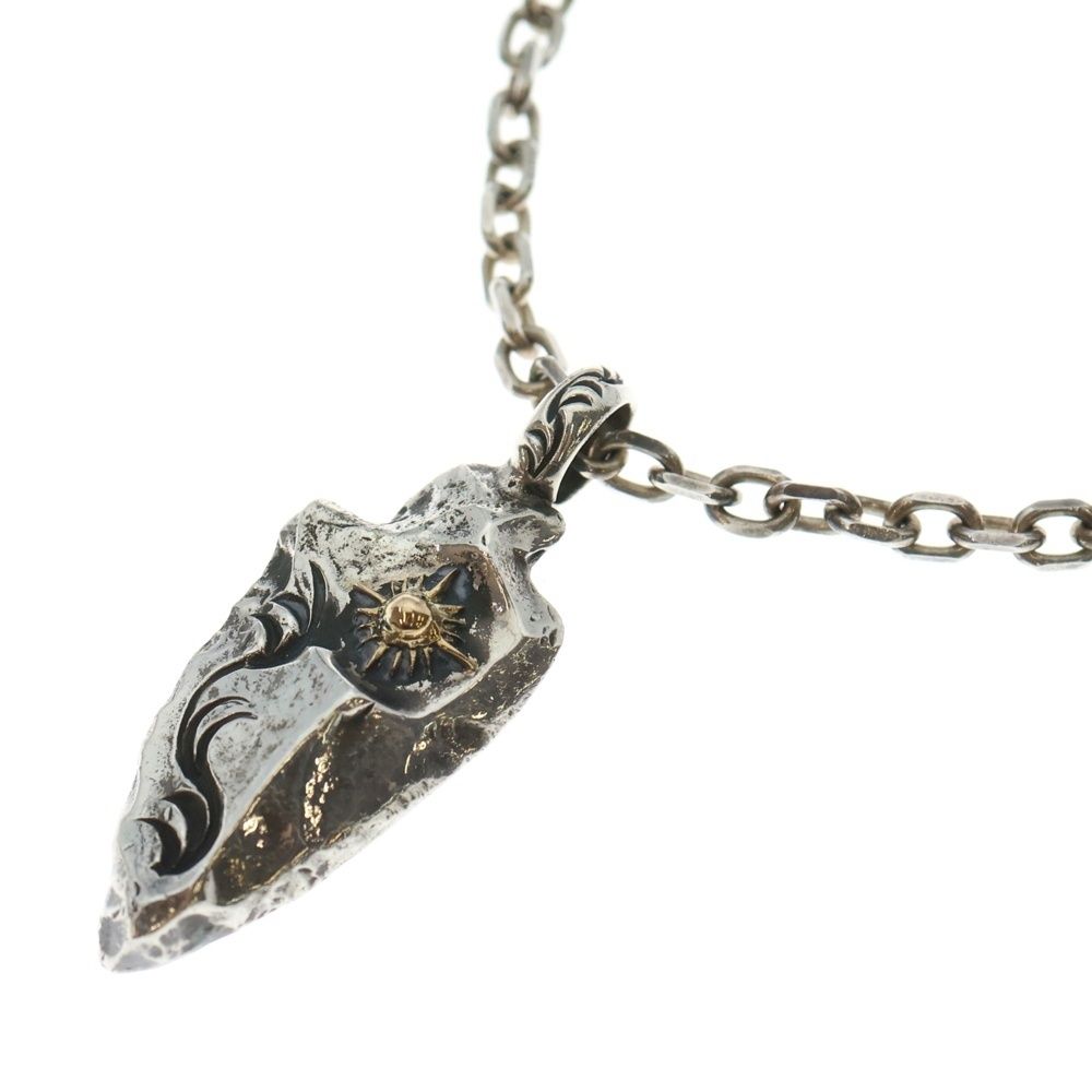 ARIZONA DOM アリゾナフリーダム T-21 b K 18太陽神付き 唐草 矢じり ペンダントトップ ネックレス シルバー ゴールド