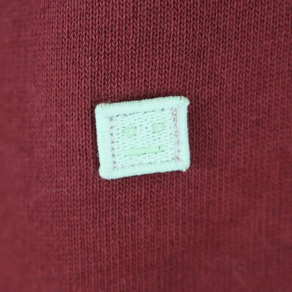  Acne Studios アクネ ストゥディオズ フェイスパッチ ワイドスウェットパンツ ボルドー FA UX その他 メンズ