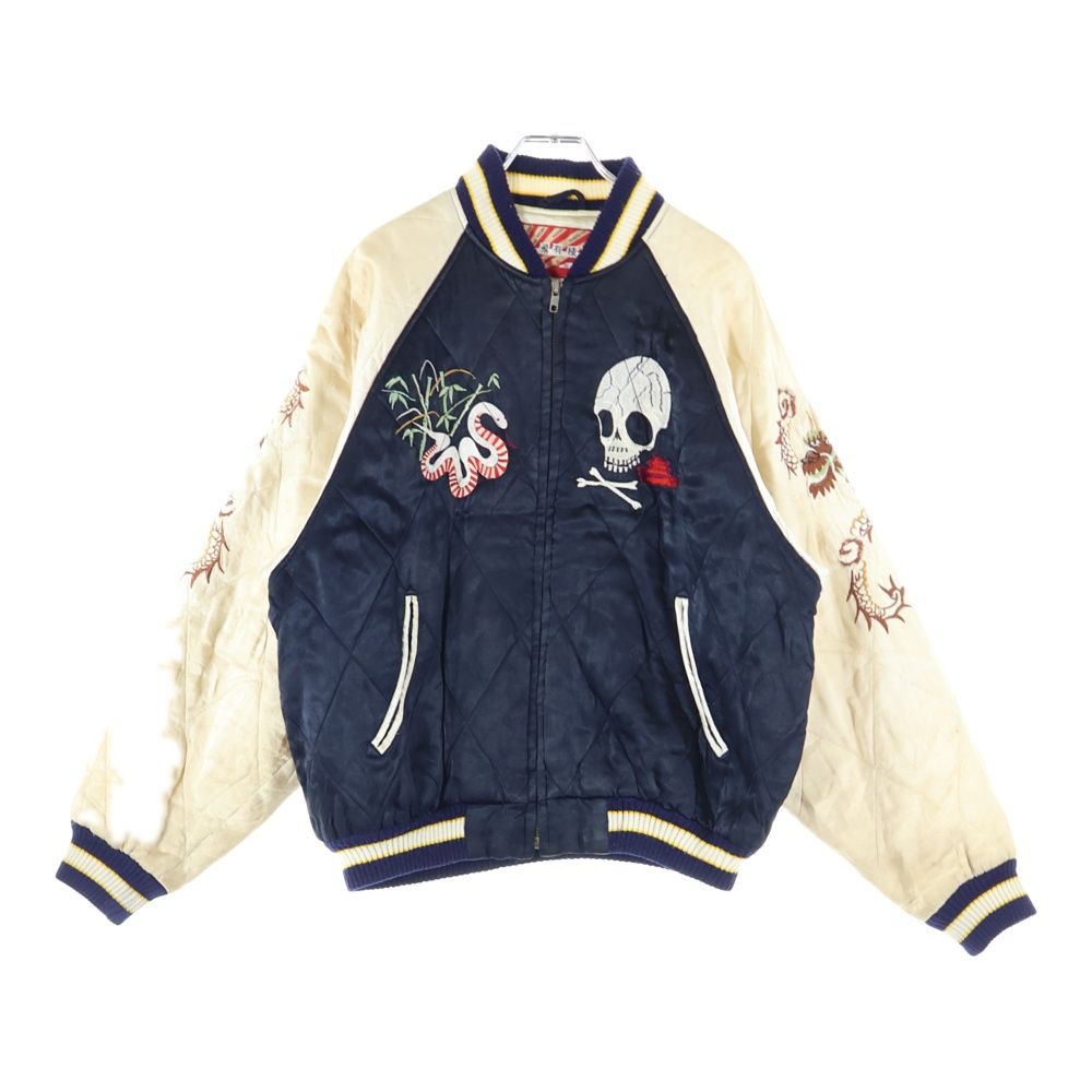 【希少】飛有棲屯　ヒューストン　スカジャン　レーヨン　刺繍　漢字タグ　90s 希少】飛有棲屯 ヒューストン スカジャン レーヨン 刺繍 漢字タグ 90s