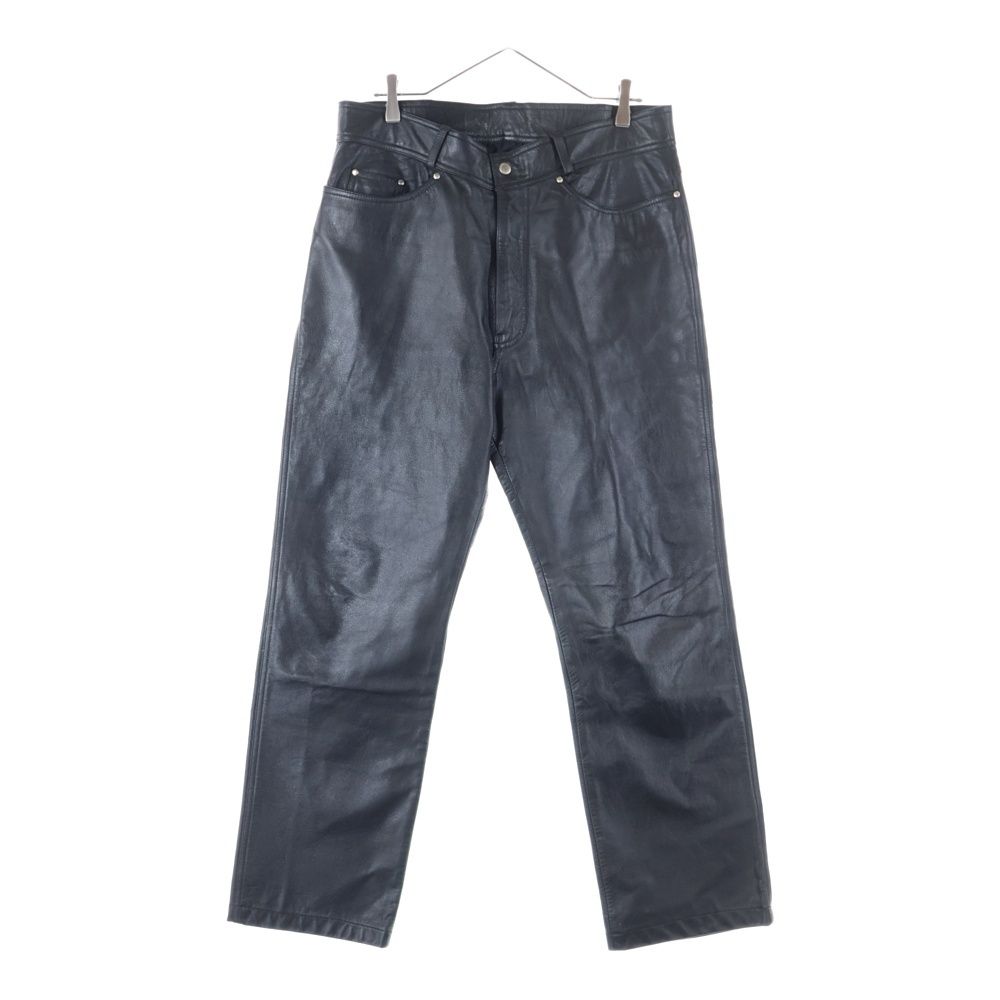 HARLEY ハーレーダビッドソン カウレザー ジップフライパンツ ブラック