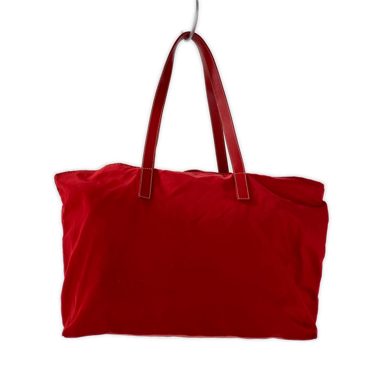 PRADA ハンドバッグ レッド - メルカリ