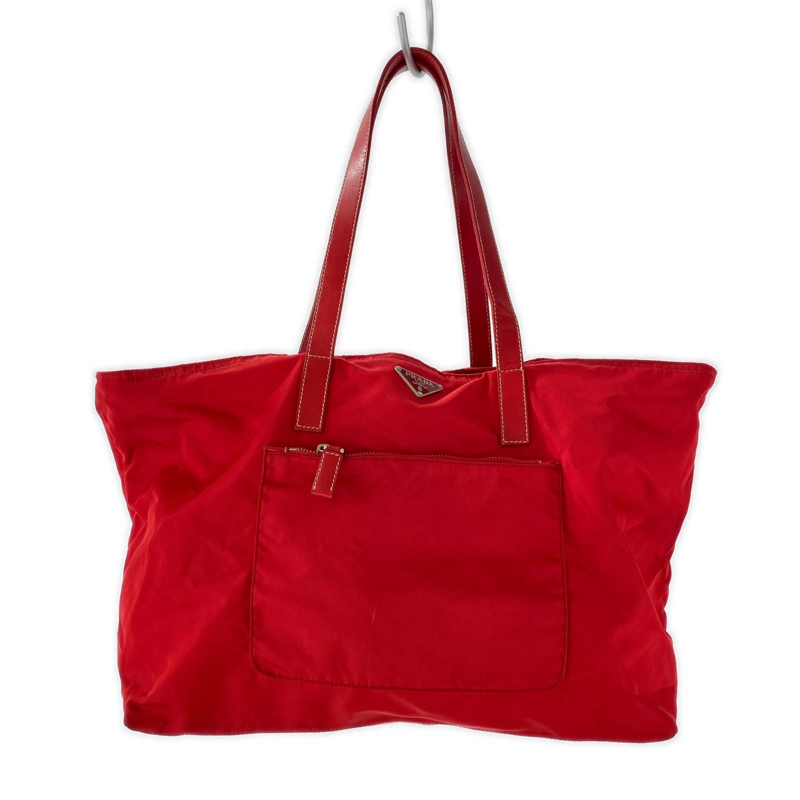PRADA レッド ハンドバッグ PRADA ハンドバッグ レッド - メルカリ