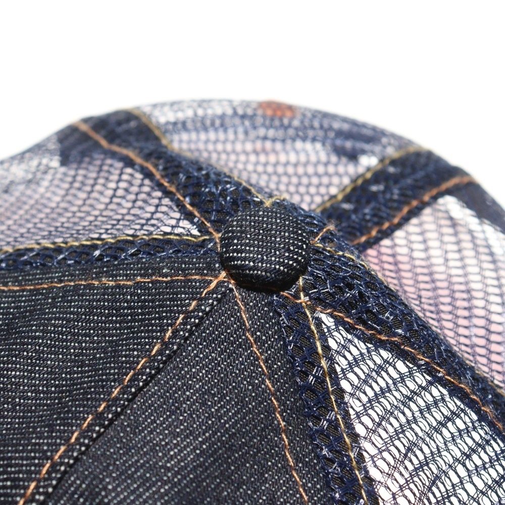 EVISU (エビス) 23SS ×PALACE Dice Denim 最新 Mesh Trucker Cap