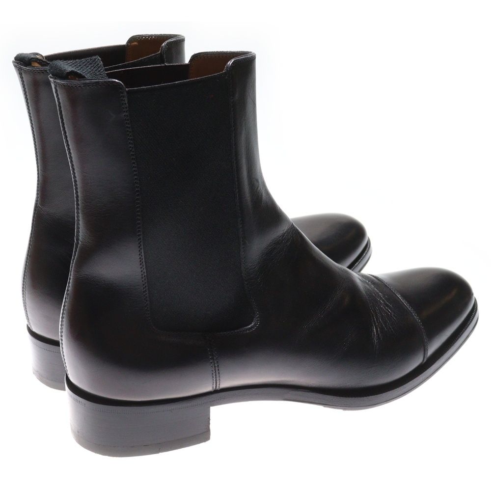 12日8時まで値下げ　クリスチャンルブタン レザー ブラック サイドゴアブーツ クリスチャン ルブタン「オキシブーティー カレッジ」タフなチャンキー