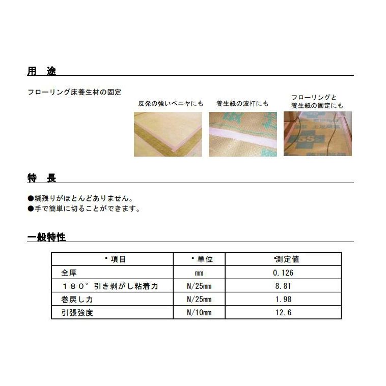  日東 さくらテープ No.395 N 幅50㎜X長さ25 m 30巻入りX 3ケース 床養生 テープ 梱包 テープ
