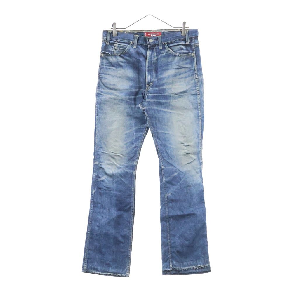 COMME des GARCONS JUNYA MAN コムデギャルソンジュンヤワタナベマン ×BerBerJin ×Levis デニム転写ナイロンパンツ インディゴ WO-P 918