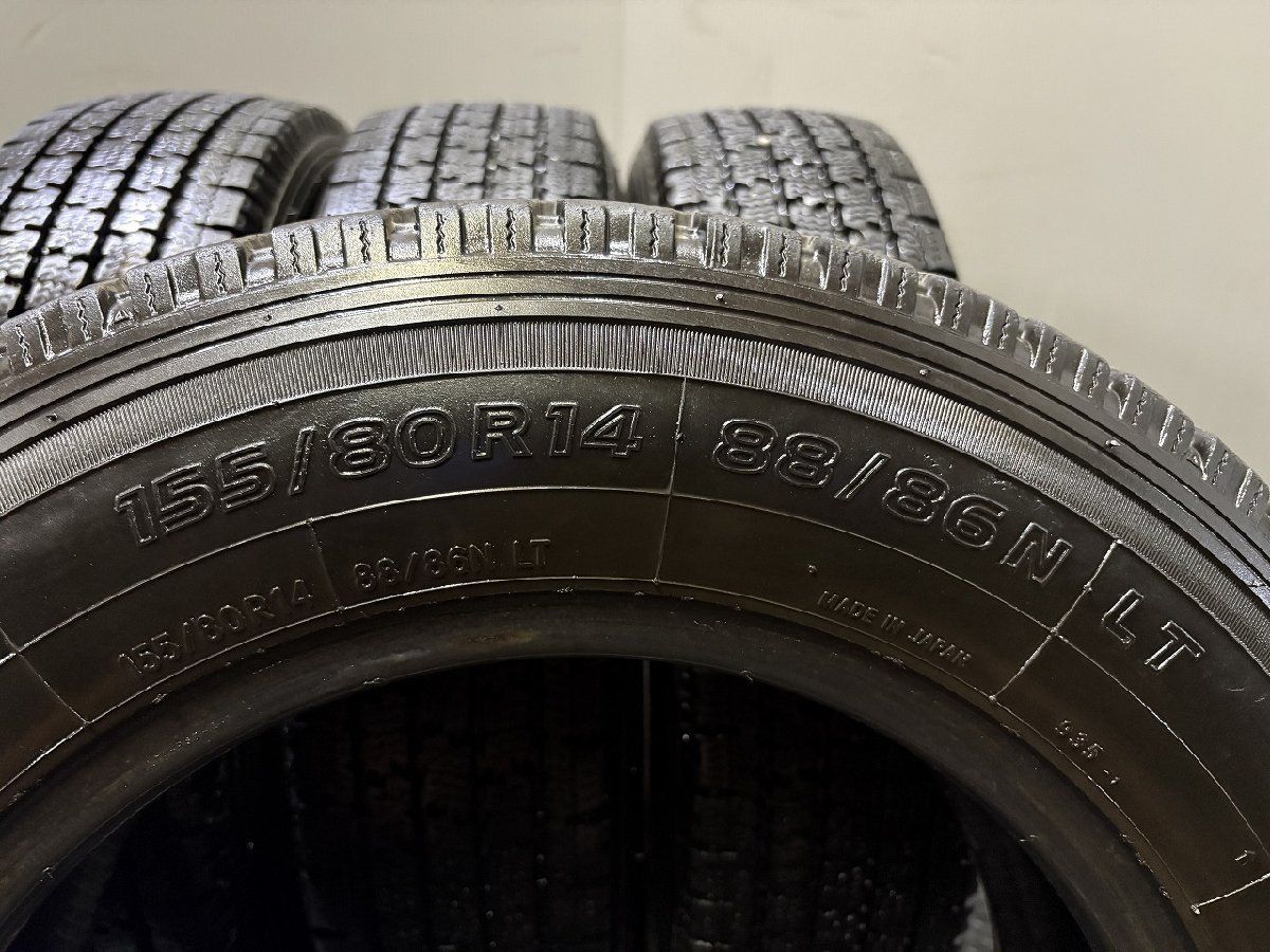  TOYO DELVEX 935 155 80 R 14 88 86 N LT 14インチ スタッドレス 4本 22～23年製 バリ溝 プロボックス サクシード等 KTN 625 14インチ スタッドレス