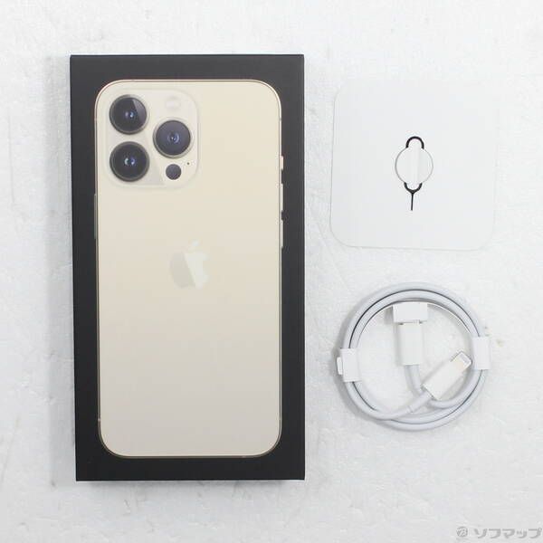 〔中古品〕 iPhone13 Pro 128GB ゴールド MLUH3J／A SIMフリー【368】