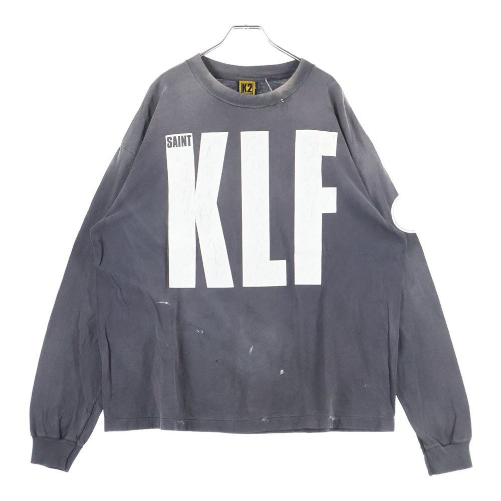 セントマイケル25AW新作The KLFコラボ KLF LS TEE XL美品 SAINT M×××××× (セントマイケル) AW25 KLF_LS TEE/KLF / WHITE