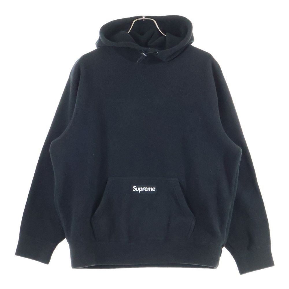 SUPREME シュプリーム 20 AW Polartec Hooded Sweatshirt ポーラーテック プルオーバー フリース パーカー ブラック