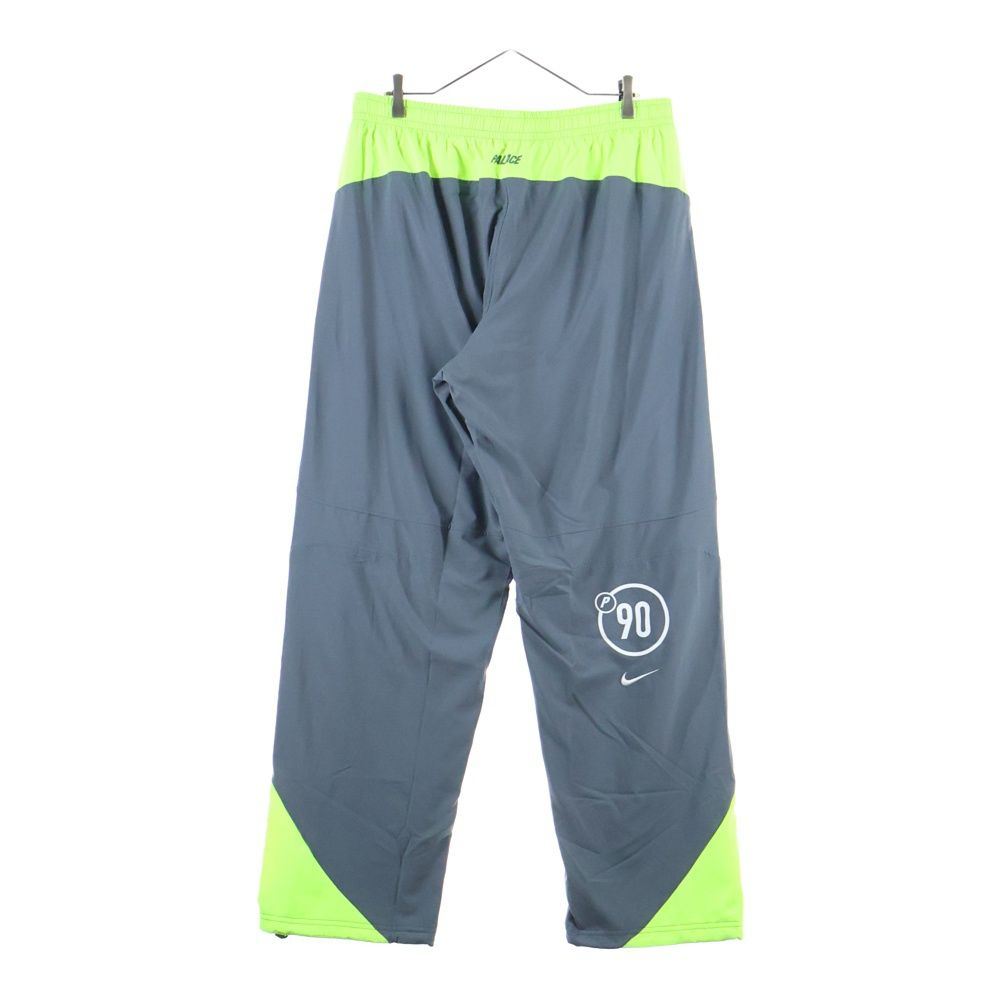 NIKE ナイキ ×PALACE TOAL P 90 TRUCK BOTTOM トール フロントロゴデザイン マルチポケット ドローストリング ナイロンパンツ グレー