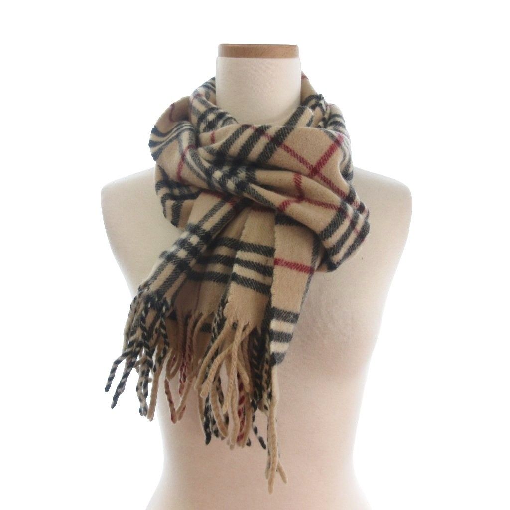 新品 バーバリーロンドン ノバチェック マフラー フリンジ 毛 ウール ベージュ バーバリー ロンドン BURBERRY LONDON マフラー フリンジ ノバチェック