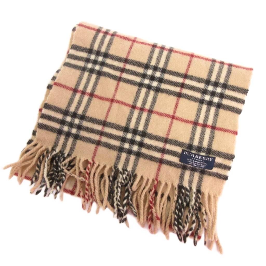 バーバリー ロンドン BURBERRY LONDON マフラー フリンジ ノバチェック