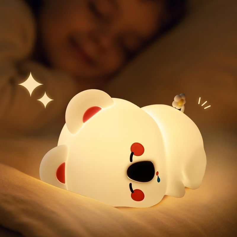 ナイトライト ベッドサイドランプ 卓上ライト オブジェ 置物 寝ているコアラ 間接照明 インテリア 寝室 授乳ライト テーブルライト テーブルランプ オシャレ ギフト プレゼント 贈り物 シリコン 充電式