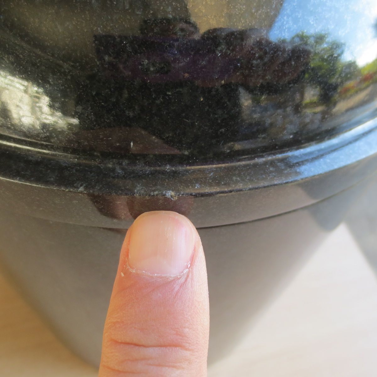 インド産黒みかげ石 倒れない