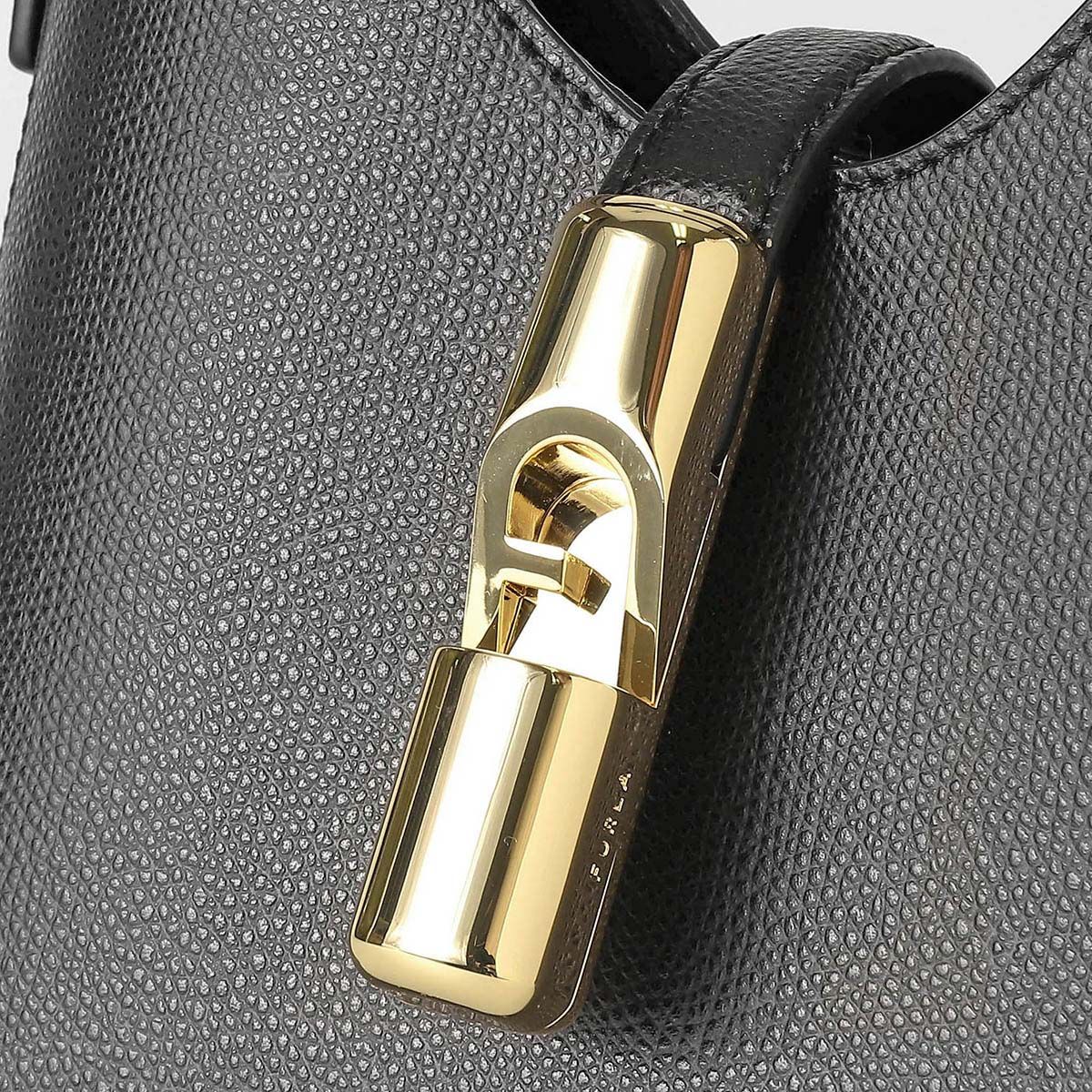 新品 フルラ FURLA ハンドバッグ イリデ HOBO BAG ネロ - メルカリ 