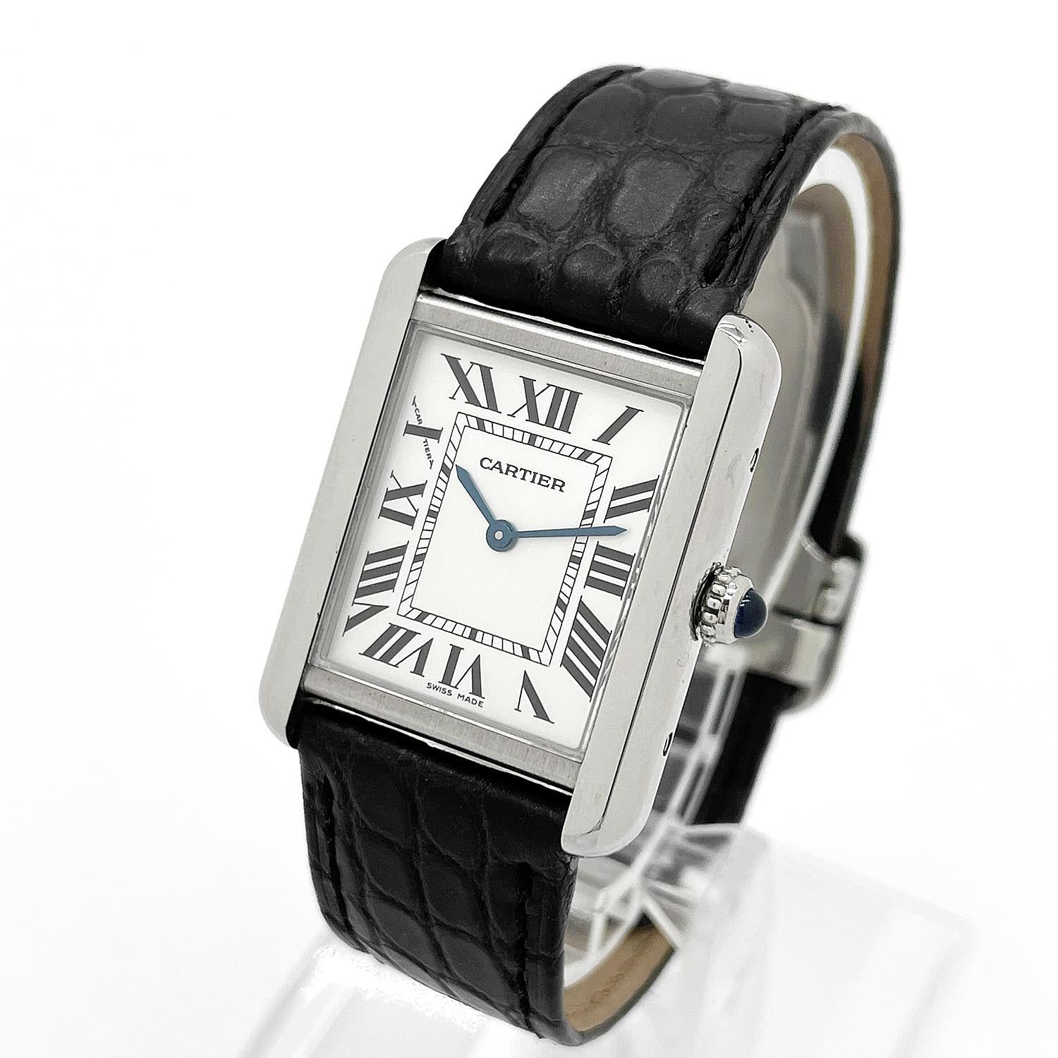 カルティエ Cartier タンクソロ クオーツ レディース腕時計