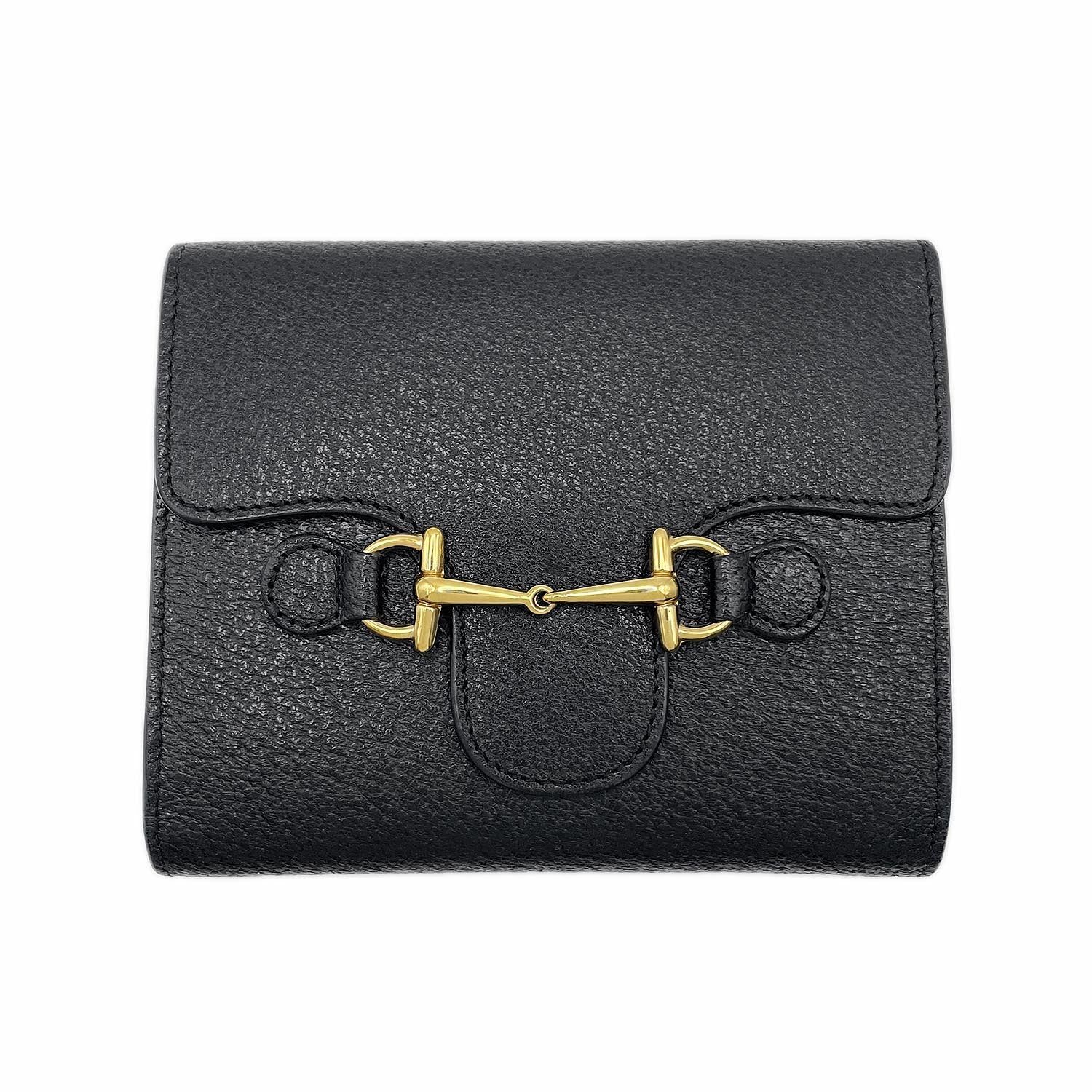 GUCCI グッチ 財布 ホースビット コンパクトウォレット 三つ折り オールド 035 2118 1726 0 ヴィンテージ