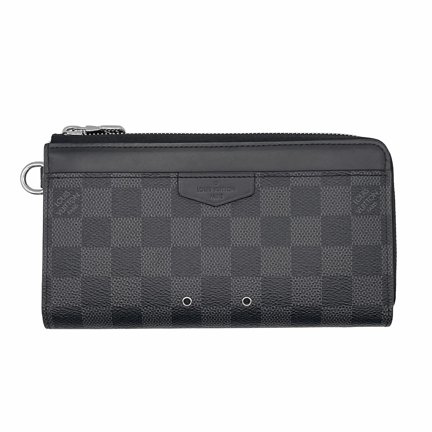 LOUIS VUITTON ルイヴィトン ダミエグラフィット ジッピードラゴンヌ N 60379 L字ファスナー 長財布 ストラップ付