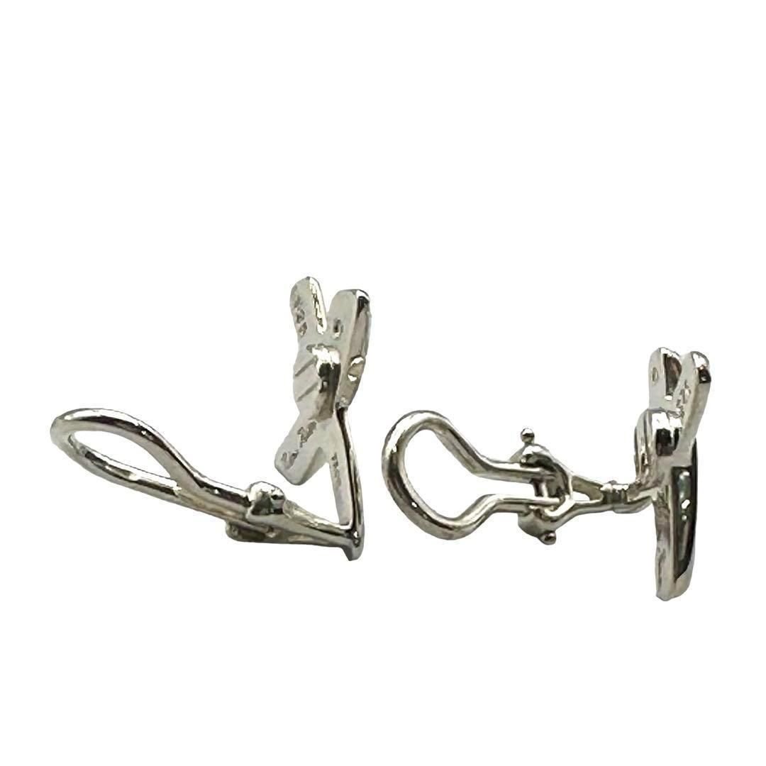 定番 美品 ティファニー TIFFANY&Co. TIFFANY イヤリング キス クロス